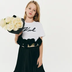 Outlet KARL LAGERFELD KIDS Jupe de cérémonie plissée BLACK