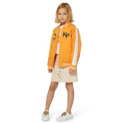 Discount KENZO KIDS Jupe en coton avec badges PALE TRENCH