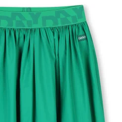 Clearance DKNY Jupe midi à taille élastiquée CHARTREUSE