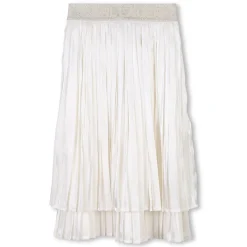 Online KARL LAGERFELD KIDS Jupe plissée en voile CHALK