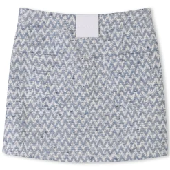 Hot LANVIN Jupe portefeuille en tweed BLANC BLEU