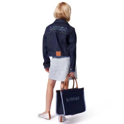 Hot LANVIN Jupe portefeuille en tweed BLANC BLEU