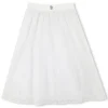 Fashion GIVENCHY Jupe évasée brodée BLANC