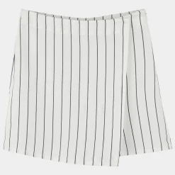 Sale DKNY Jupe-short à rayures BLANC NOIR