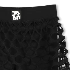 Discount DKNY Jupe-short bimatière BLACK