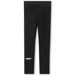 Fashion DKNY Legging avec imprimé dos jambe BLACK