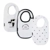 Sale KARL LAGERFELD KIDS Lot de 3 bavoirs à motifs BLANC