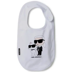 Sale KARL LAGERFELD KIDS Lot de 3 bavoirs à motifs BLANC