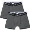 Hot BOSS Lot de 2 boxers ANTHRACITE CHINE