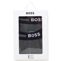 Hot BOSS Lot de 2 boxers ANTHRACITE CHINE