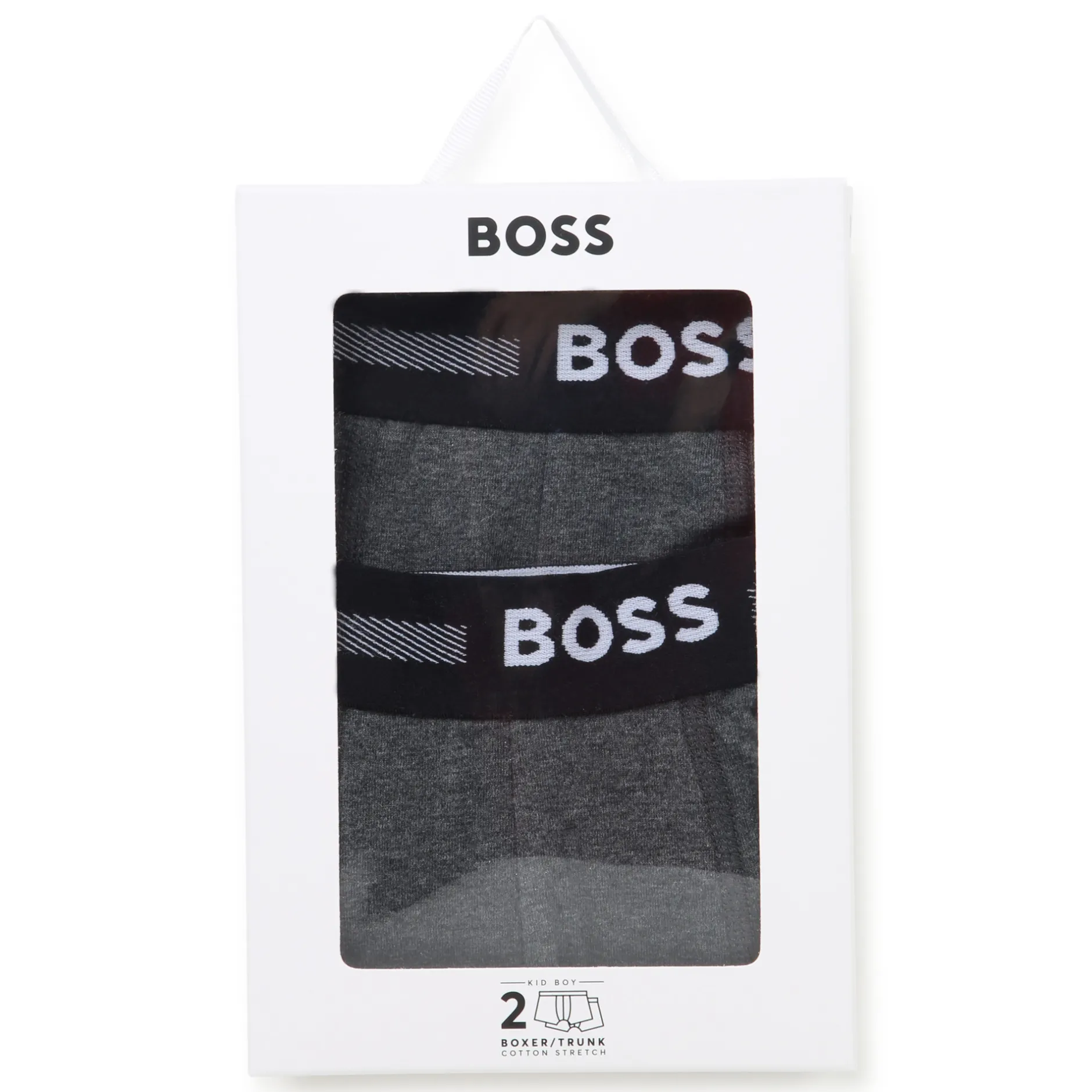 Hot BOSS Lot de 2 boxers ANTHRACITE CHINE