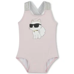 Discount KARL LAGERFELD KIDS Maillot 1 pièce avec imprimé ROSEE