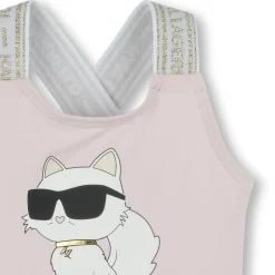 Discount KARL LAGERFELD KIDS Maillot 1 pièce avec imprimé ROSEE