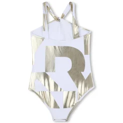Online DKNY Maillot 1 pièce imprimé siglé GOLD