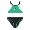 Best DKNY Maillot 2 pièces tricolore CHARTREUSE