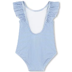 Outlet CHLOE Maillot de bain 1 pièce rayé BLANC BLEU