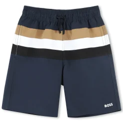 Fashion BOSS Maillot de bain avec rayures BLEU CARGO