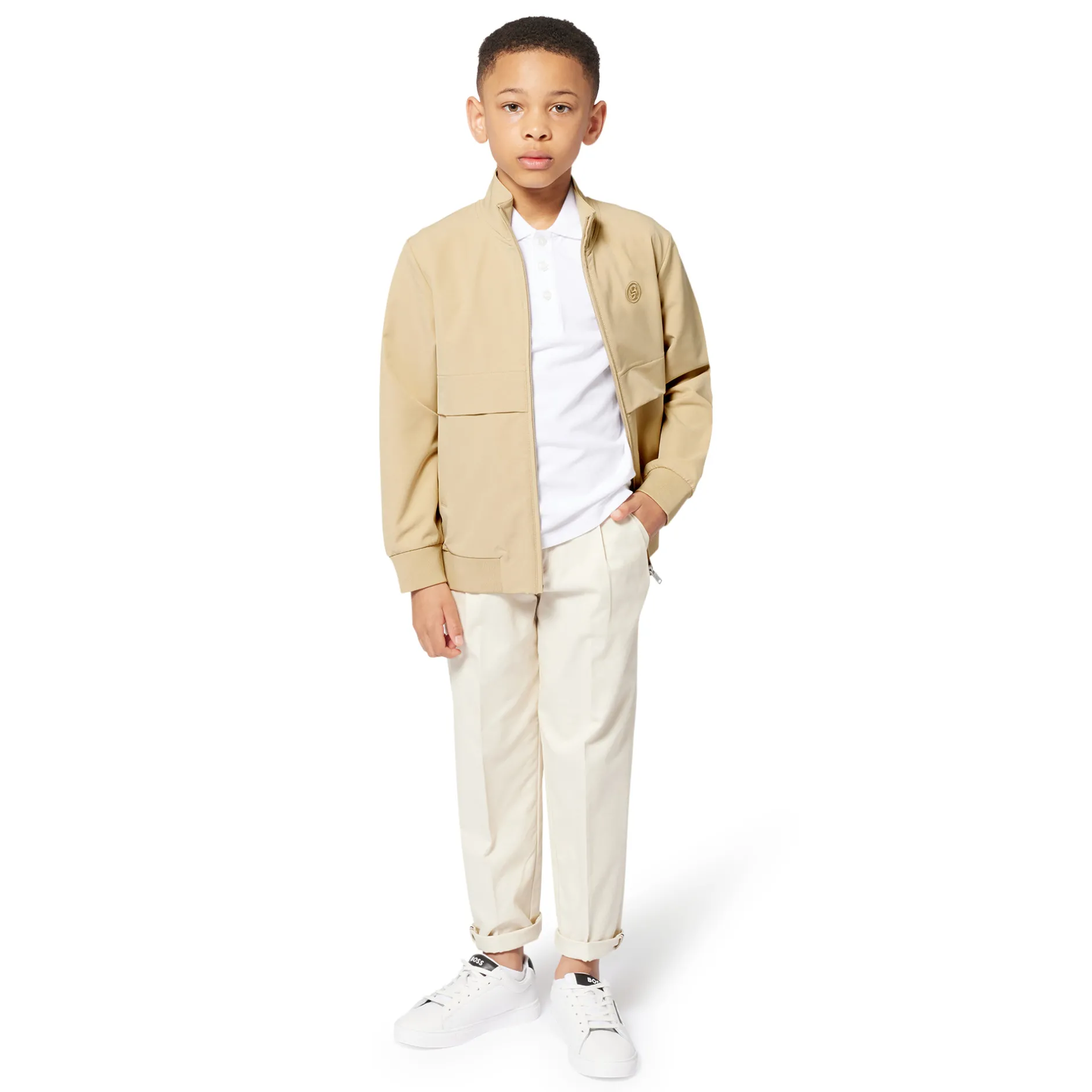 Clearance BOSS Pantalon VANILLE