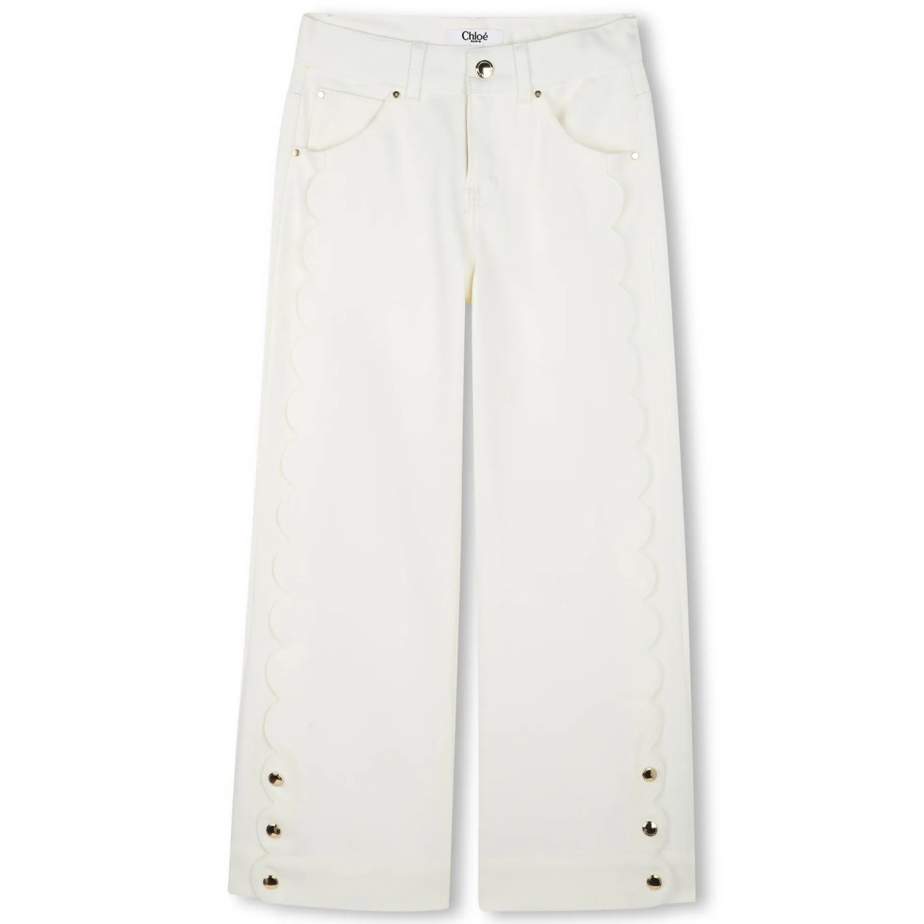 Outlet CHLOE Pantalon 5 poches OFFWHITE