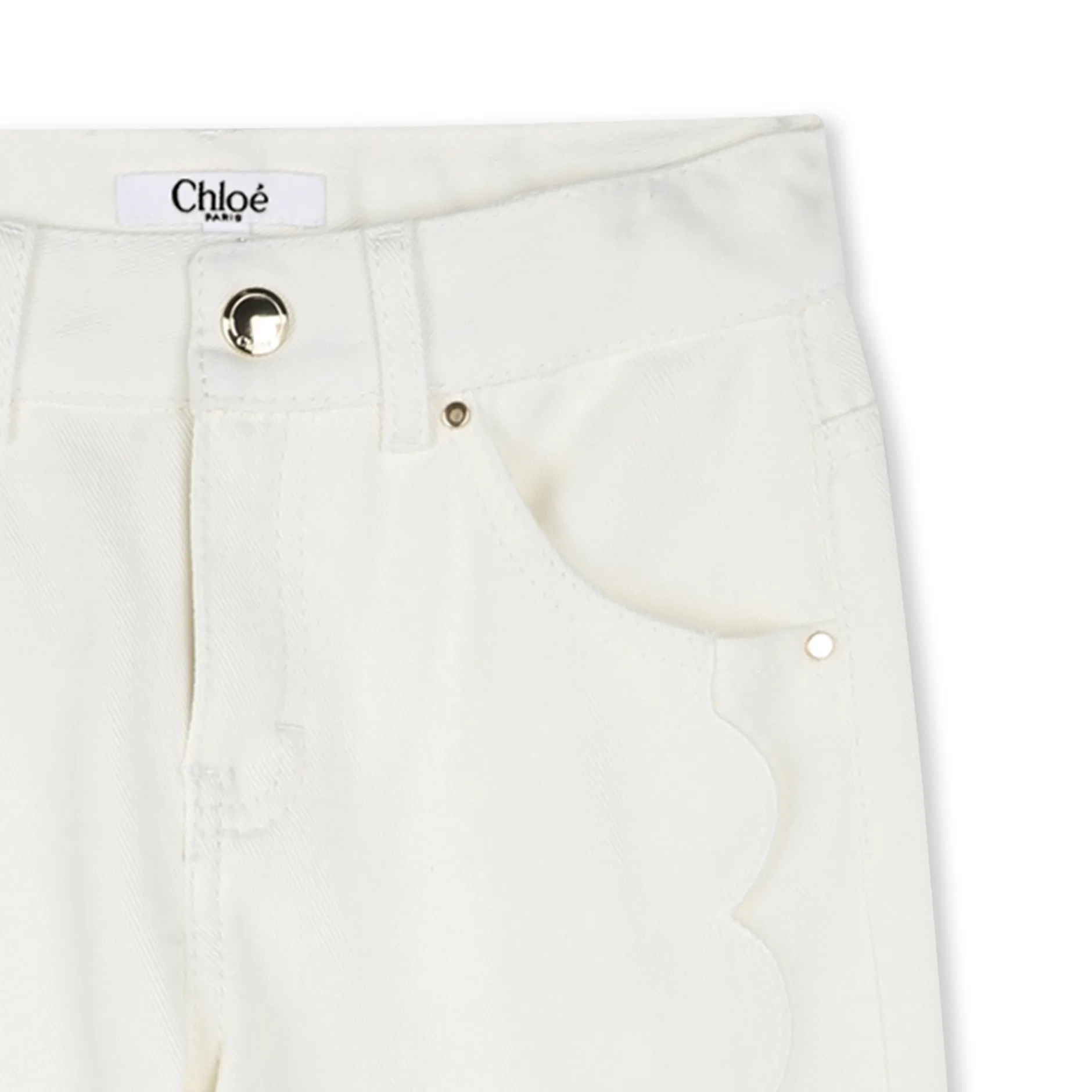 Outlet CHLOE Pantalon 5 poches OFFWHITE