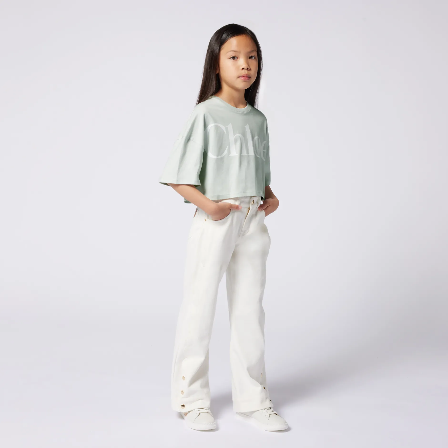 Outlet CHLOE Pantalon 5 poches OFFWHITE