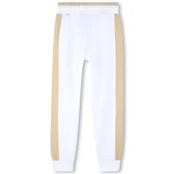 Fashion BOSS Pantalon de jogging à bandes BLANC