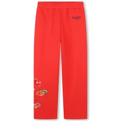 Clearance KENZO KIDS Pantalon de jogging à broderie PIMENT