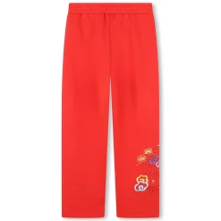 Clearance KENZO KIDS Pantalon de jogging à broderie PIMENT