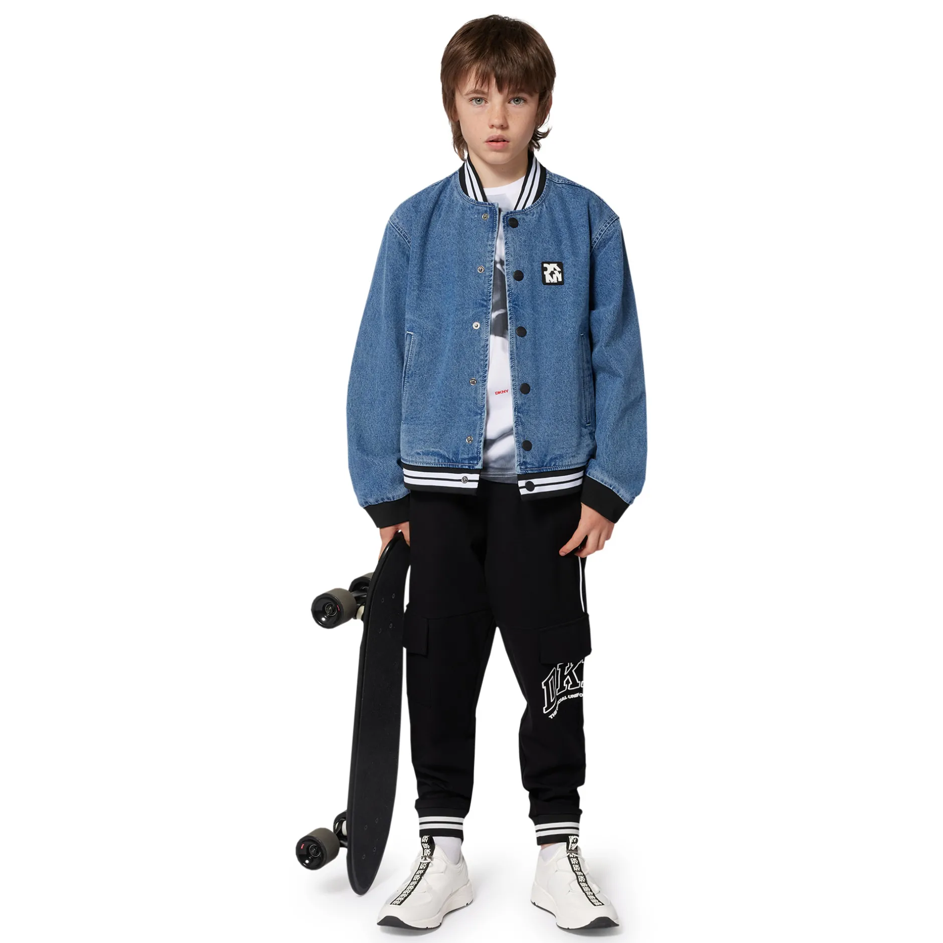 Sale DKNY Pantalon de jogging à poches BLACK