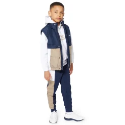 New BOSS Pantalon de jogging molleton BLEU CARGO