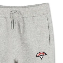 Online KENZO KIDS Pantalon jogging en molleton GRIS CLAIR CHINE