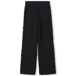 Sale DKNY Pantalon large effet gaufré BLACK