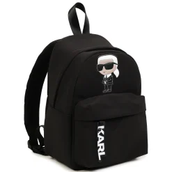 Outlet KARL LAGERFELD KIDS Petit sac à dos avec badge BLACK