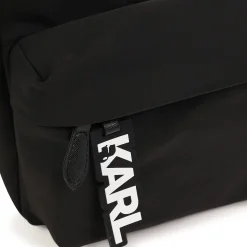 Outlet KARL LAGERFELD KIDS Petit sac à dos avec badge BLACK
