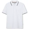 Sale BOSS Polo à coupe droite BLANC