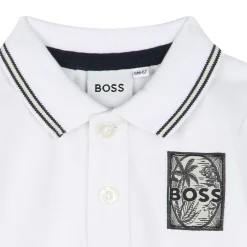 Discount BOSS Polo à manches courtes BLANC