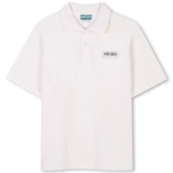 Outlet KENZO KIDS Polo avec imprimé siglé OFFWHITE