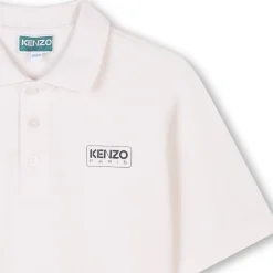 Outlet KENZO KIDS Polo avec imprimé siglé OFFWHITE