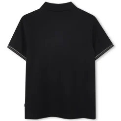 Sale BOSS Polo avec rayures tricolores BLACK