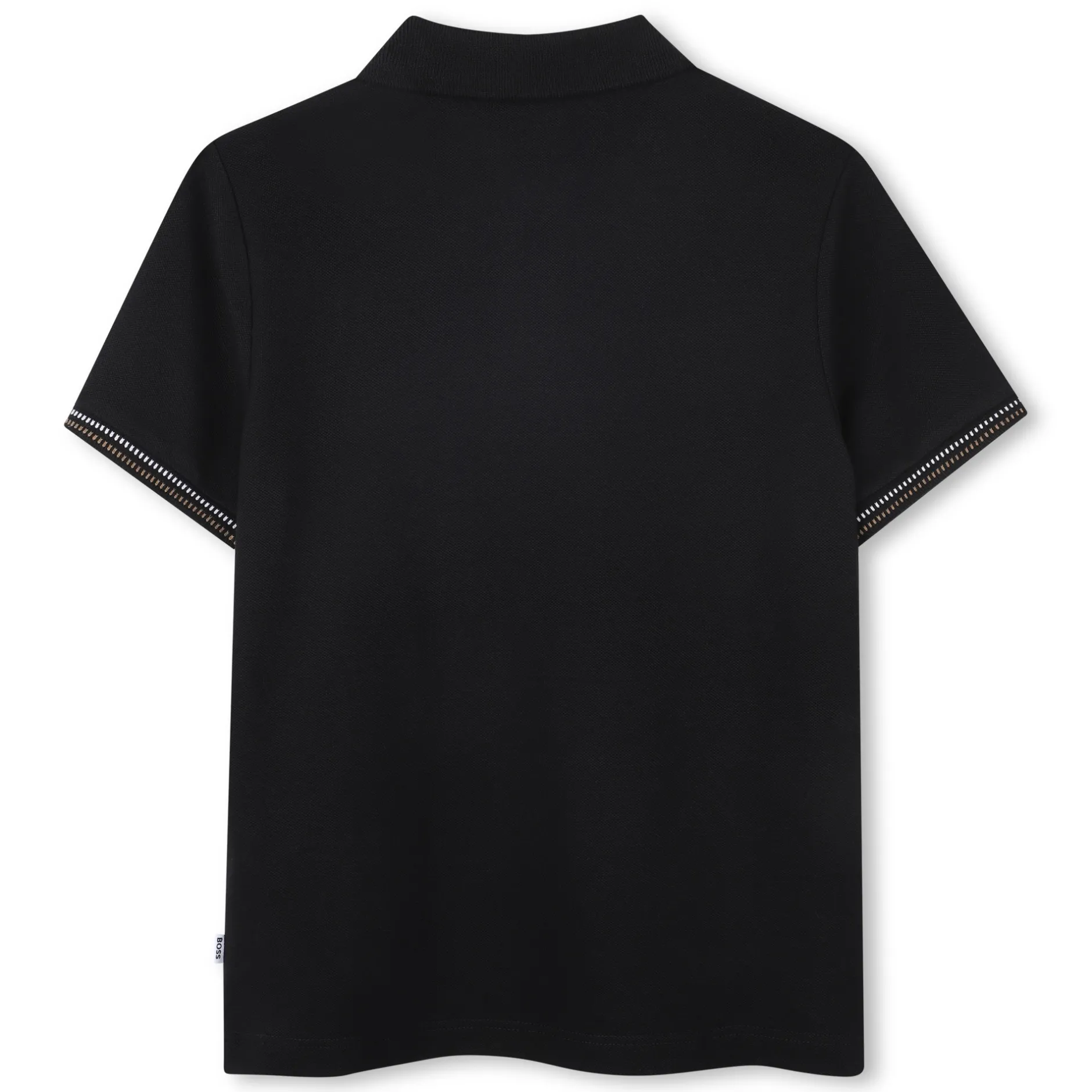 Sale BOSS Polo avec rayures tricolores BLACK