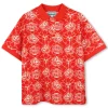 Best KENZO KIDS Polo imprimé en coton piqué ROUGE VIF