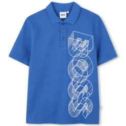 Best BOSS POLO MANCHES COURTES BLEU ROYAL