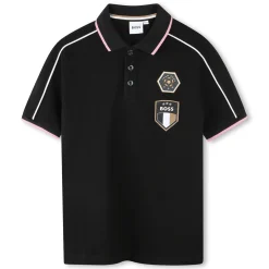 Sale BOSS Polo manches courtes BLACK
