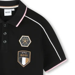 Sale BOSS Polo manches courtes BLACK