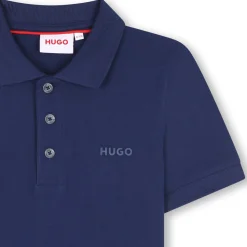 Outlet HUGO Polo manches courtes MEDIEVAL BLUE