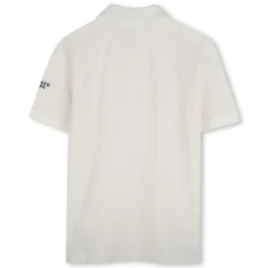 New KENZO KIDS Polo manches courtes coton OFFWHITE