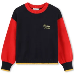 Best KENZO KIDS Pull en tricot avec broderies BLEU DE CHINE