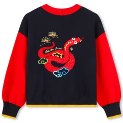 Best KENZO KIDS Pull en tricot avec broderies BLEU DE CHINE