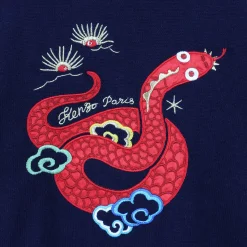 Best KENZO KIDS Pull en tricot avec broderies BLEU DE CHINE