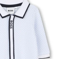 Fashion BOSS Pyjama avec col polo CIEL